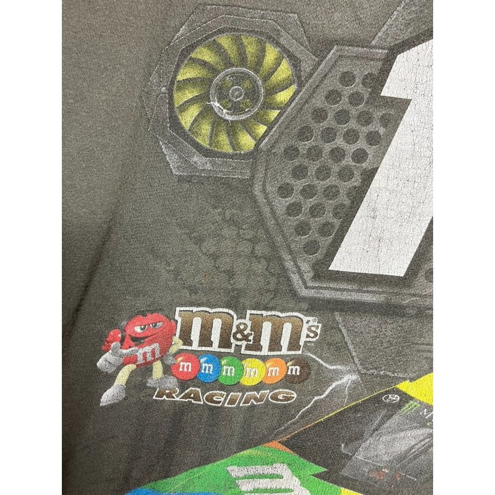 Kyle Busch M&M's Nascar Racing Men's XL Distressed T-Shirt - Picture 4 of 11